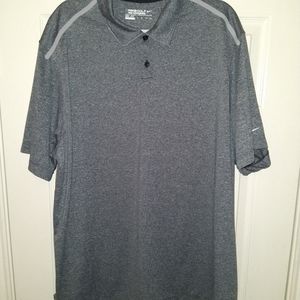 Nike Golf Tour Performance Gray Dri-Fit Polo Shirt Men's sz XXL.